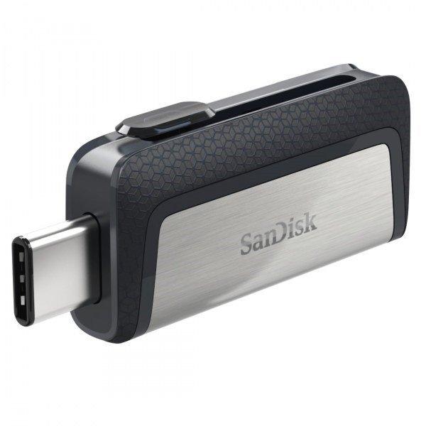 SanDisk Pendrive - 32GB Dual Drive (150MB/s, Type-C, USB 3.1 Gen 1, fekete)