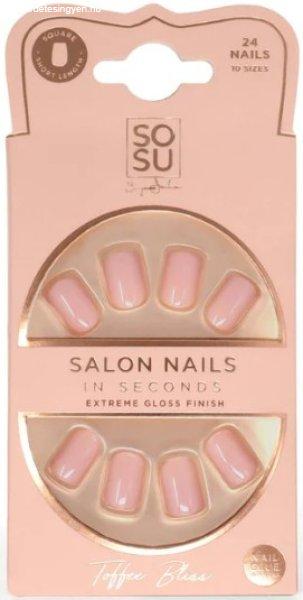 SOSU Cosmetics Műköröm Toffee Bliss (Salon Nails) 24 db