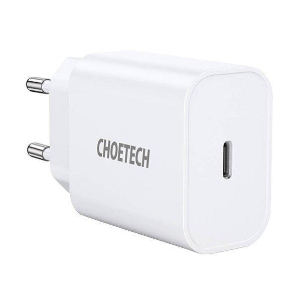 Choetech Q5004 EU USB-C mains charger, 20W (white)