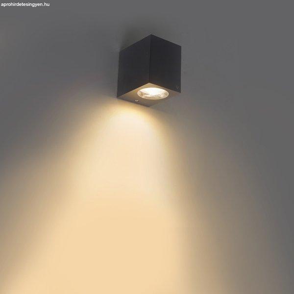 Modern kültéri fali lámpa szürke műanyagból - Baleno