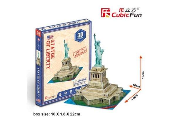 3D kicsi puzzle: Szabadságszobor (USA) CubicFun 3D épület makettek