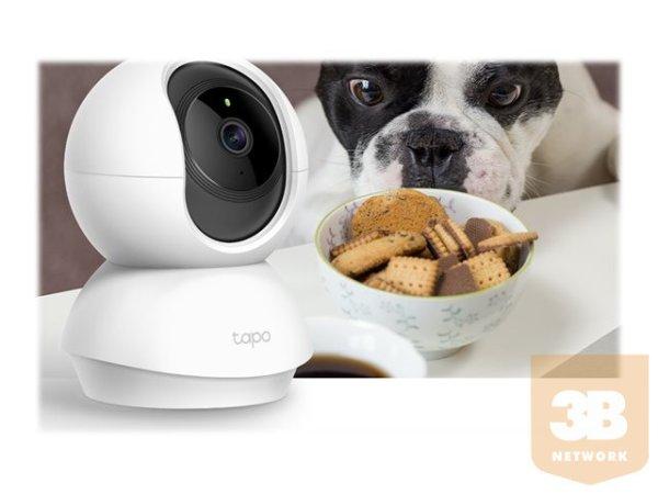TP-LINK Pan/Tilt Home Security WiFi Camera Day/Night view 1080p FHD Micro SD
card storage Up to 128GB H.264 Video 360/114 view angle