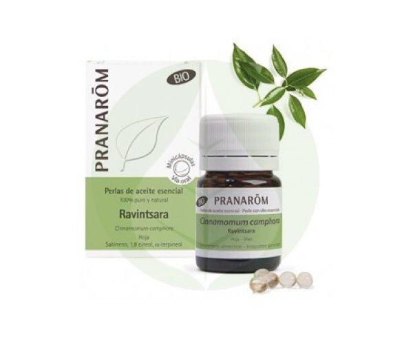 Ravintsara - Cinnamonum camphora olaj gyöngy kapszula - Bio - 60db - Pranarom