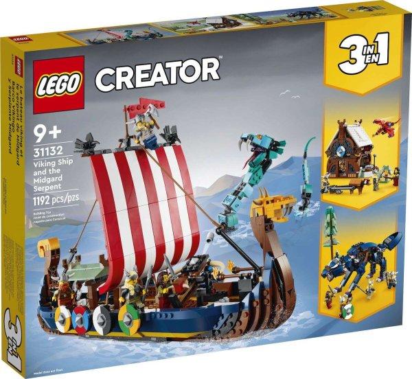 LEGO® Creator: Viking hajó és a Midgard kígyó 31132
