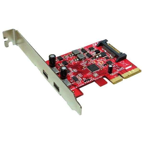 ROLINE PCI-Express USB3.1 C kártya 2port