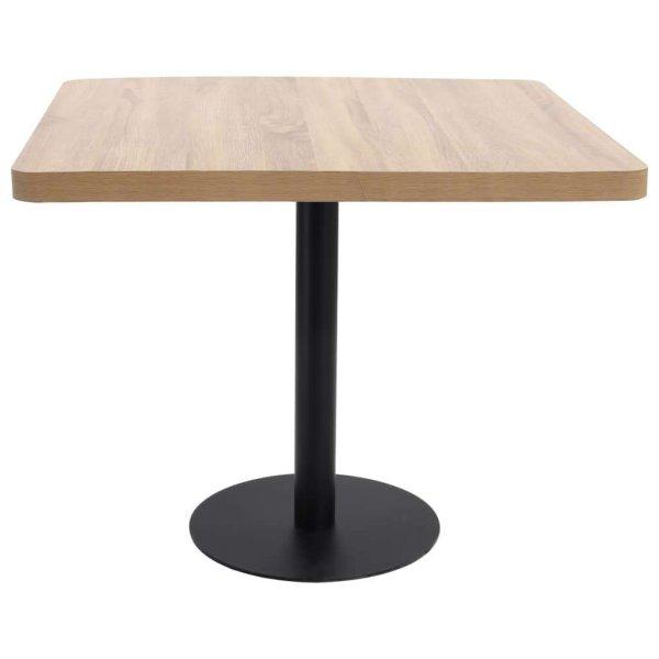 Világosbarna mdf bisztróasztal 80 x 80 cm