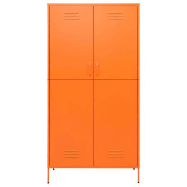 Narancssárga acél ruhásszekrény 90 x 50 x 180 cm