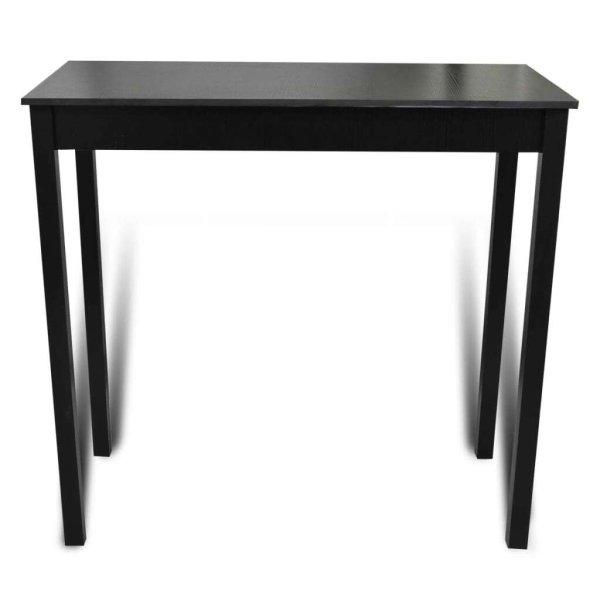 Fekete mdf bárasztal 115 x 55 x 107 cm