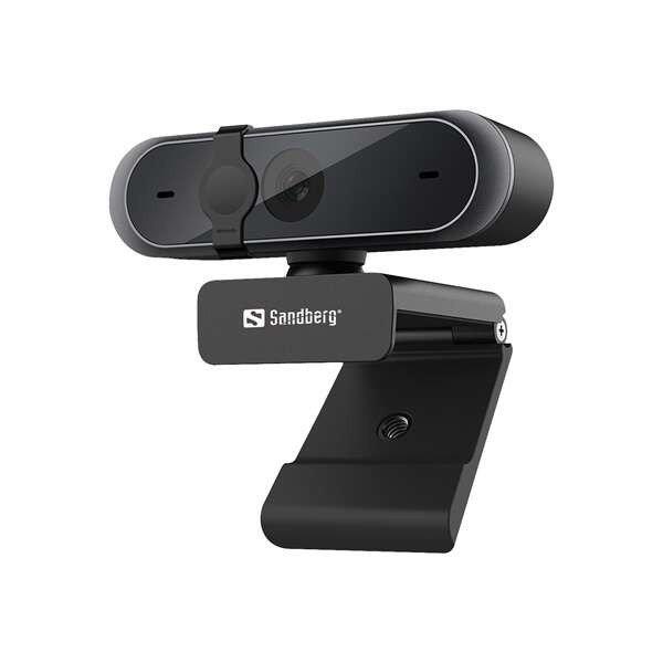 Sandberg Webkamera, USB Webcam Pro (2592x1944 képpont, 5 Megapixel, 30 FPS, USB
2.0, univerzális csipesz, mikrofon)