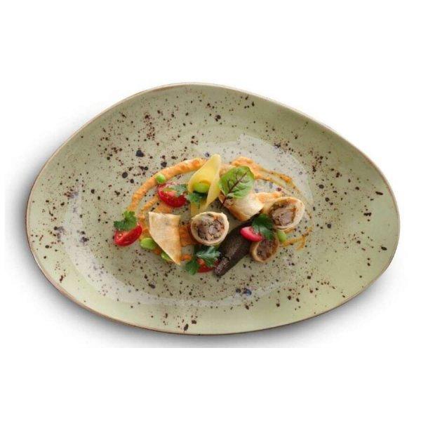 Olive organikus tányér 35 x 21 cm