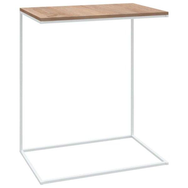 Fehér forgácslap kisasztal 55 x 35 x 66 cm