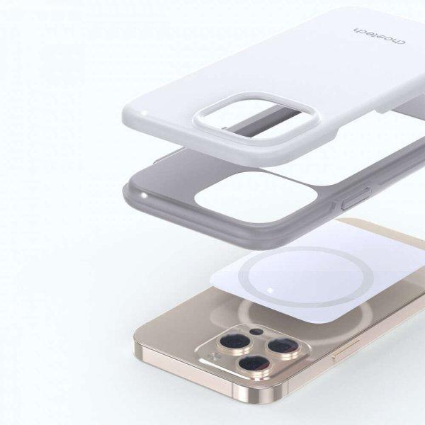 Apple iPhone 13 Pro Choetech MFM Anti-drop case ütésálló Magsafe tok, Fehér