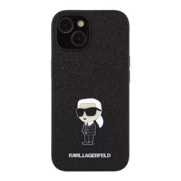 Karl Lagerfeld tok fekete KLHCP15SGKNPSK Apple Iphone 15 készülékhez