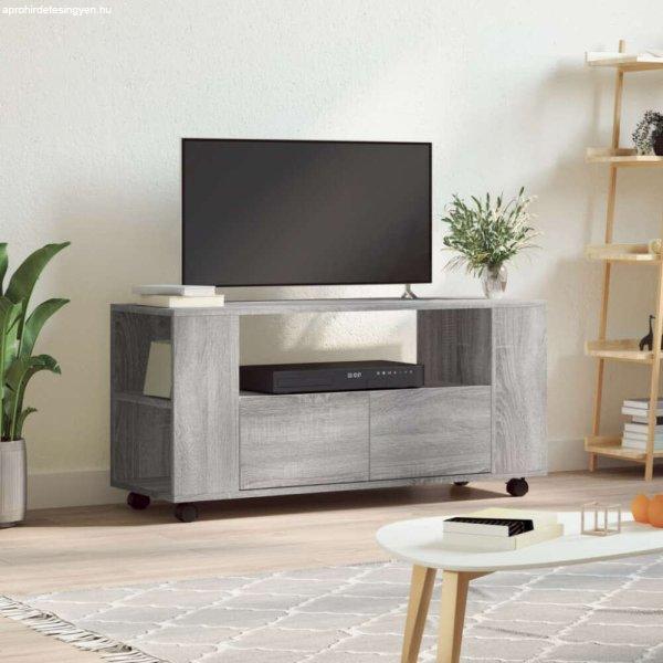 vidaXL szürke sonoma színű szerelt fa TV-szekrény 102x34,5x43 cm