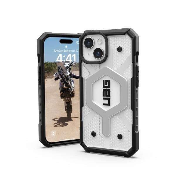 ( UAG ) Urban Armor Gear Pathfinder Magsafe kompatibilis iPhone 15 jégszínű
tok