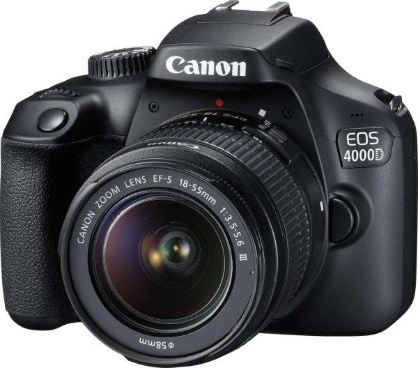 Canon EOS 4000D Digitális fényképezőgép + EF-S 18-55mm f/3.5-5.6 DC III
objektív KIT