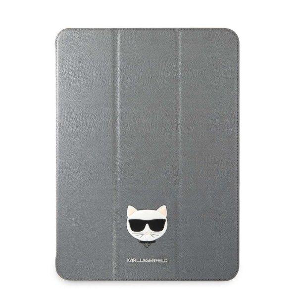 Karl Lagerfeld Apple iPad Pro 11 (2021) Choupette Head Saffiano oldalra nyíló
könyv tok ezüst (KLFC11OCHG)