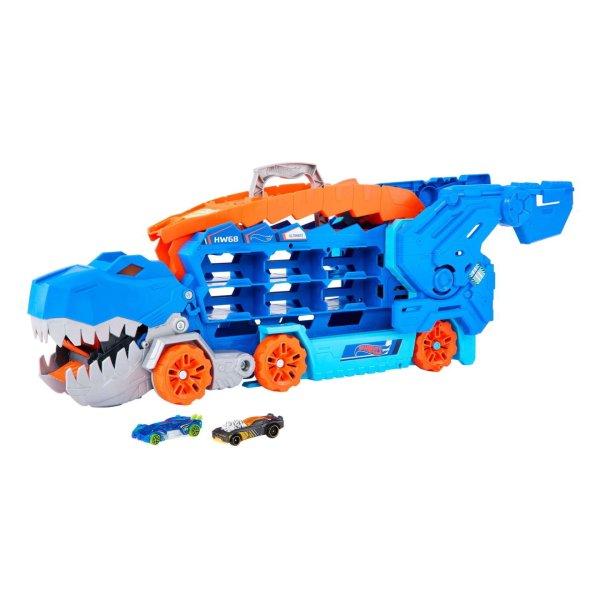 Mattel Hot Wheels City: Átalakítható Ultimate Autószállító T-Rex
játékszett - Kék