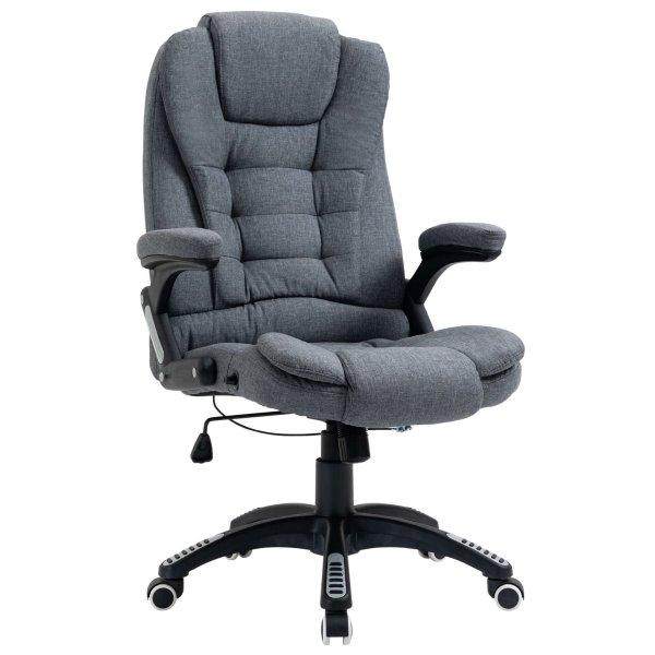 Ergonomikus irodai szék, állítható magasságú, poliészter/PP, 67 x 72 x
110-120 cm, szürke