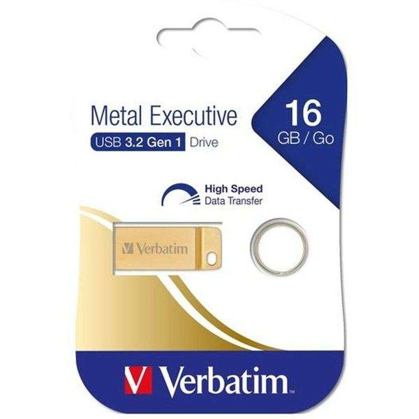 Pendrive Verbatim Metal Executive Aranysàrga 16 GB