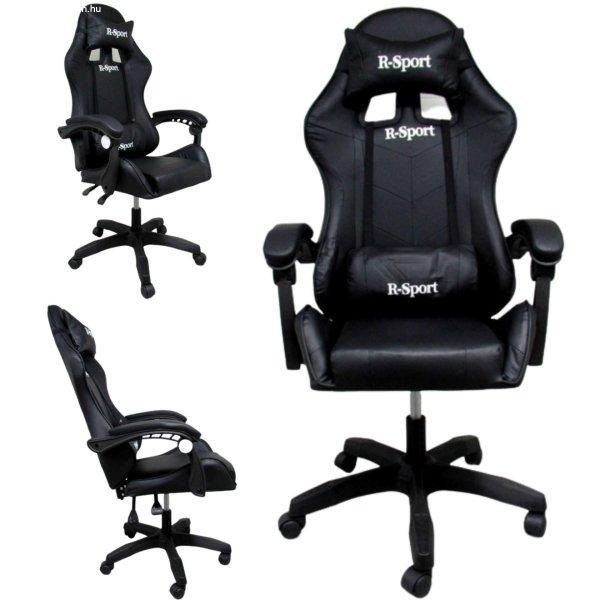 R-Sport Gamer szék deréktámasszal és masszázs funkcióval #fekete -
Csomagolássérült!