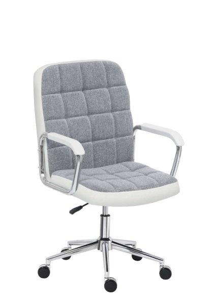 Irodai fotel, kényelmes irodai szék szövet,  4.0 Grey Mesh, Szürke