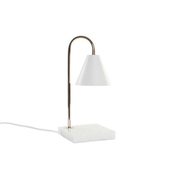 Asztali lámpa DKD Home Decor Aranysàrga Fehér (15 x 15 x 33 cm)