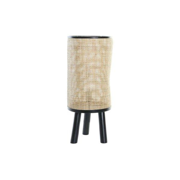 Asztali lámpa DKD Home Decor Természetes Fekete 220 V 50 W (25 x 25 x 59 cm)