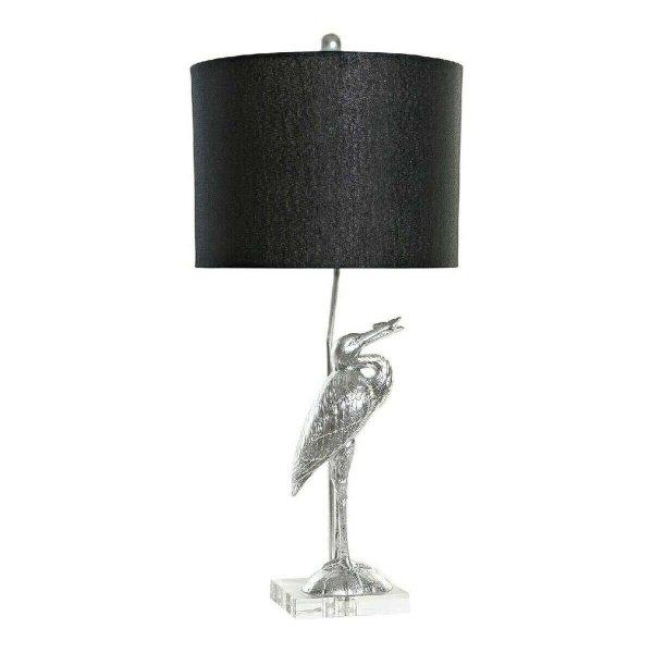 Asztali lámpa DKD Home Decor Fekete Ezüst színű Gyanta 60 W 220 V 33 x 33 x
74 cm