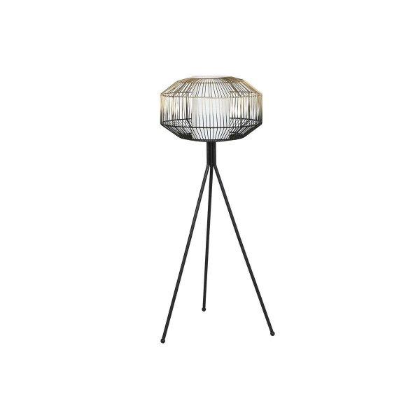 Álló Lámpa DKD Home Decor Fekete Aranysàrga Vas 50 W 220 V 39 x 39 x 103 cm