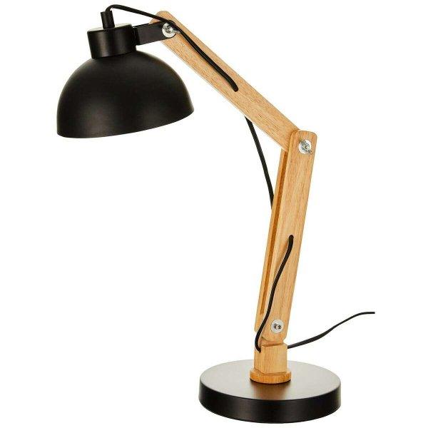 Asztali lámpa EDM Fekete Fa Fém 60 W E27 Ø 16 x 53 cm