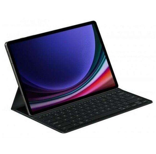 Samsung Galaxy Tab S9 bőr hatású QWERTY angol nyelvű tablet tok fekete
(EF-DX710BBEGGB)