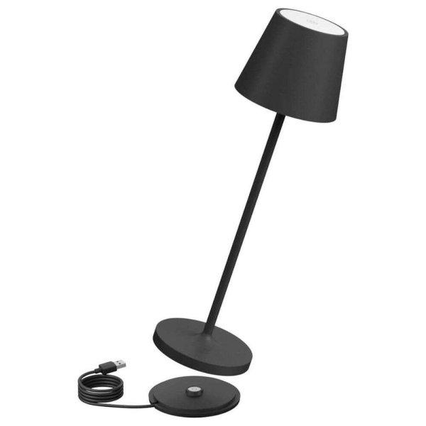 K-Bright GT-001 Dimmelhető LED Akkumulátoros Asztali Lámpa (Fekete)