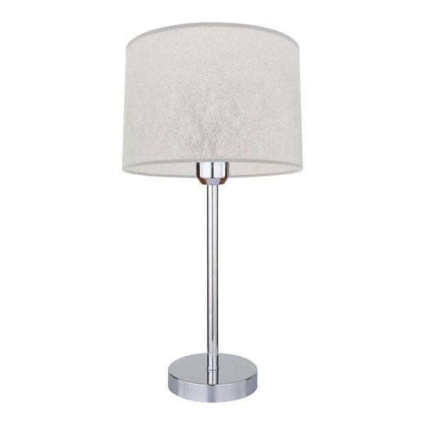 Prata asztali lámpa E27-es foglalat, 1 izzós, 40W króm-ezüst-átlátszó