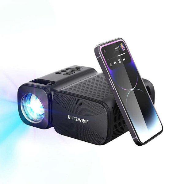 BlitzWolf BW-V3 Mini LED beamer / projector, Wi-Fi + Bluetooth (black)