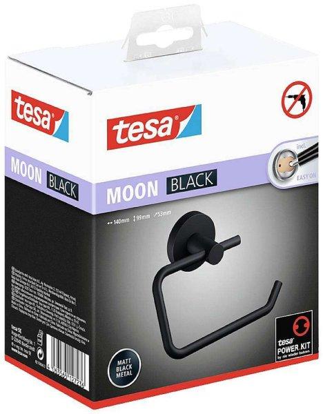 Tesa Moon Black Toalettpapír-tartó - Fekete