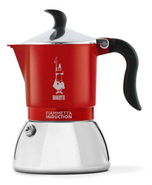 Bialetti Fiammetta piros 4 személyes indukciós kotyogós kávéfőző - 7144