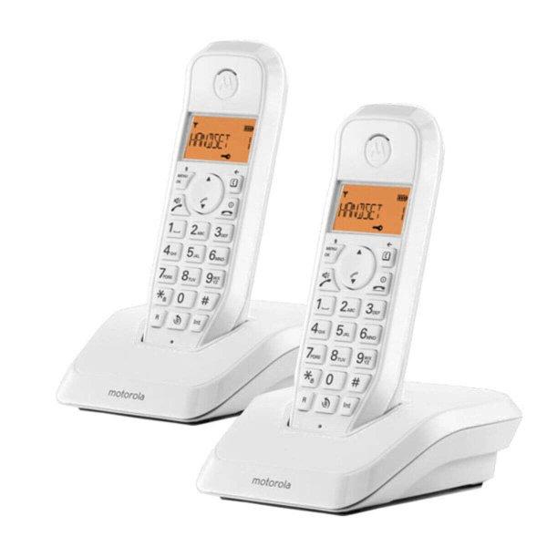 Vezeték Nélküli Telefon Motorola S1202 (2 pcs) - Fehér