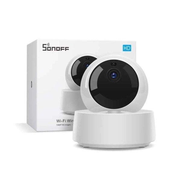Sonoff GK-200MP2-B biztonsági IP kamera WiFi 1080p + adapter #fehér