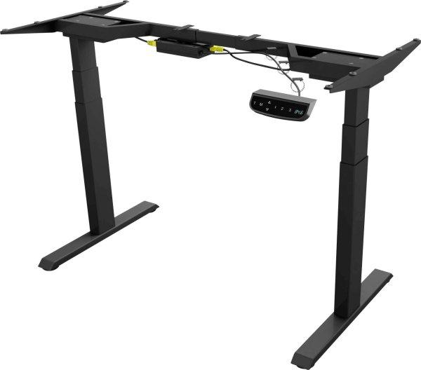 Icy Box IB-EW206B-T Elektromosan állítható magasságú asztalkeret - Fekete