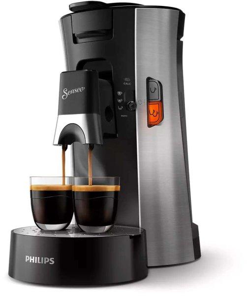 PHILIPS Senseo Select CSA250/11, 1450 W, 0.9L, Kávépárna, Inox-Fekete
filteres kávéfőző