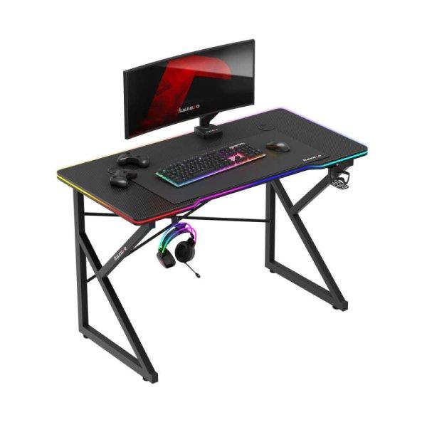 Gamer asztal  minőségi íróasztal RGB 1.7 Black