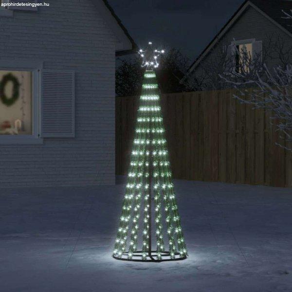 hideg fehér karácsonyfa fénykúp 275 LED-del 180 cm