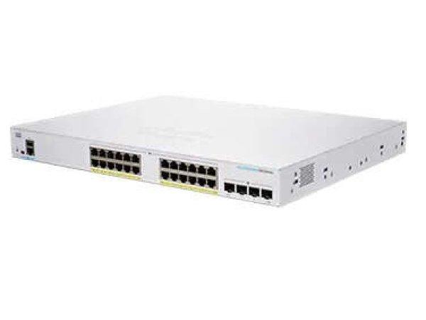 Cisco CBS250-24P-4G-EU hálózati kapcsoló Vezérelt L2/L3 Gigabit Ethernet
(10/100/1000) Ezüst