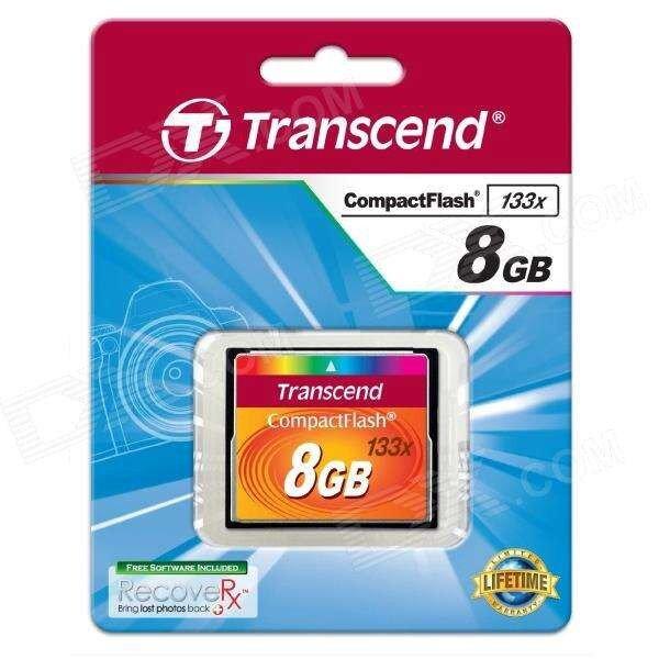 Transcend 8GB Compact Flash Card - TS8GCF133