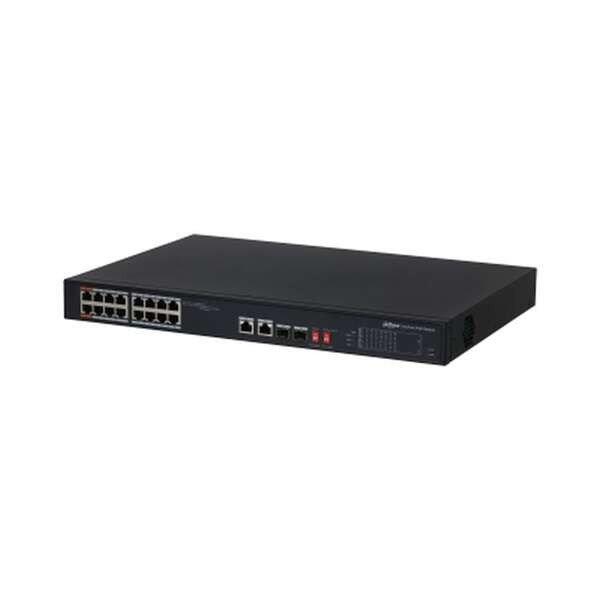 Dahua PFS3218-16ET-135 16x 10/100 (PoE 135W)+2x 100/1000 Uplink/SFP combo uplink
PoE switch