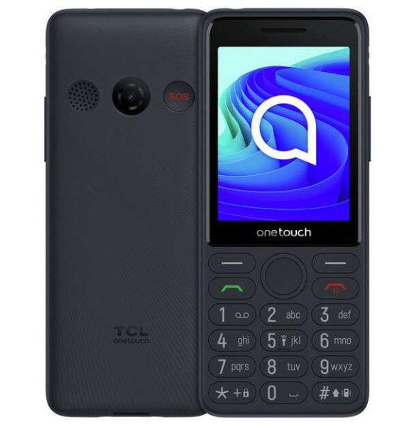TCL onetouch 4042S 4G nagy nyomógombos mobiltelefon, kártyafüggetlen, SOS
gombbal, dokkolóval, dual SIM, sötétszürke