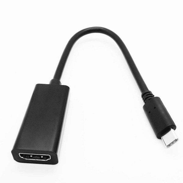 USB-C - HDMI Kábel Fekete (Felújított A+)