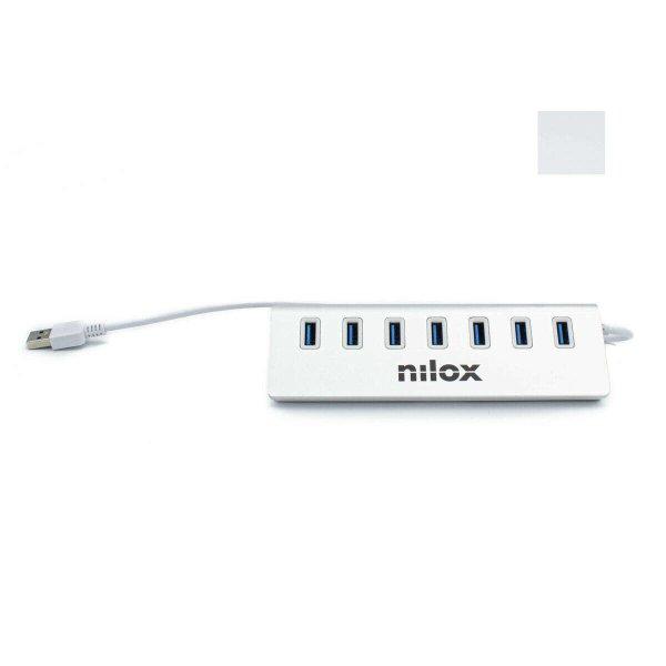 USB elosztó Nilox NX7HUB30 Fehér