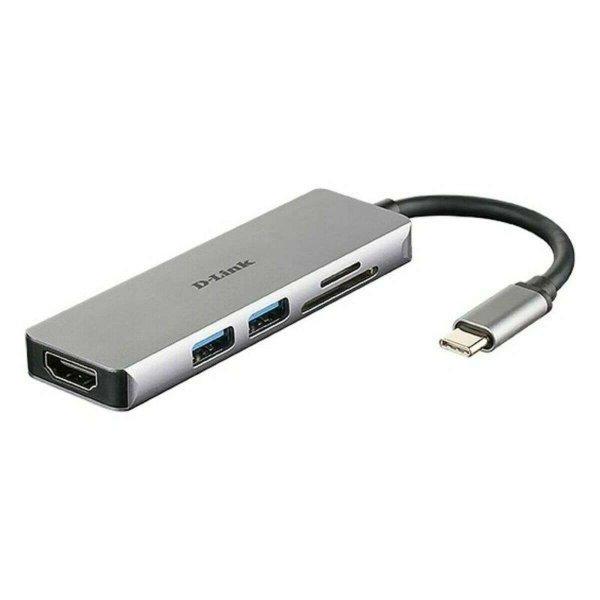 USB elosztó C D-Link DUB-M530 4K Ultra HD Szürke